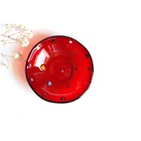 Rote Murano Glas Saucen Schale Rote Murano Glas Saucen Schale von SARIYER