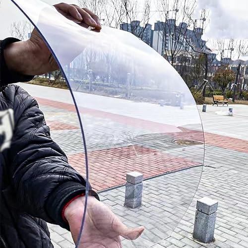 Polycarbonat-Dachplatte, 1mm Dicke Transparent Acrylglas Board, Stoßfestes PC Platten, Regenfeste Isolierplatte, Für Pergola, Carport, Gewächshaus(1.56x3m/5.12x9.84ft) von SARKEY