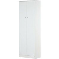 Mehrzweckschrank mit zwei Türen Weiß 62x34x H182 cm von SARMOG