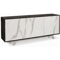 Sideboard mit drei Türen Black Oxide Marble 177x41x h74 cm von SARMOG