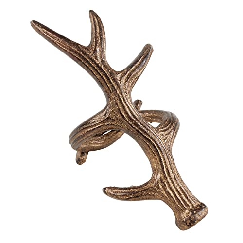 SARO LIFESTYLE NR287.BZ Serviettenringe mit Geweih, Aluminium, Bronze, 4 Stück von SARO LIFESTYLE