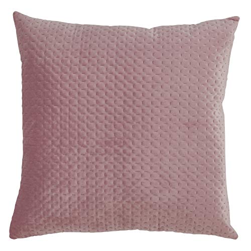 SARO LIFESTYLE Pinsonic Samtkissen mit Poly-Füllung, Dusty Rose, 45,7 cm von SARO LIFESTYLE