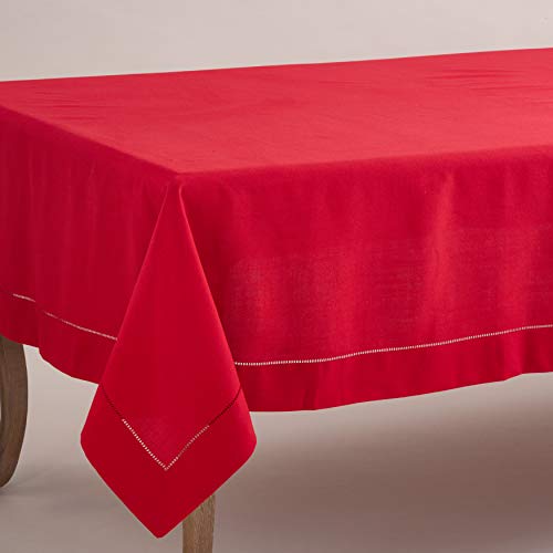 SARO LIFESTYLE Rochester Collection Platzdeckchen, 35,6 x 50,8 cm, Weiß 70" x 180" rot von SARO LIFESTYLE