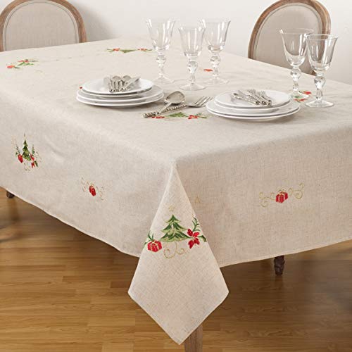 SARO LIFESTYLE Weihnachtstischdecke, Bestickt, 160 x 160 cm, länglich, 170 x 406 cm SARO LIFESTYLE Weihnachtstischdecke, Bestickt, 160 x 160 cm, länglich, 170 x 406 cm von SARO LIFESTYLE
