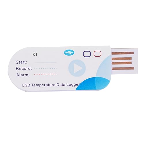 SAROAD 1 Stück USB Temperatur Datenlogger Einweg Recorder 14400 Punkte USB Report 60 IP65 von SAROAD