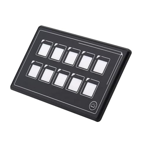 SAROAD 10-Bit-Bluetooth-Schalter-Panel, Drucktastenschalter, Hilfsplatte, Touch-Typ, Hintergrundbeleuchtung, Membran-Steuerungsschalterbox, einfache Installation SAROAD 10-Bit-Bluetooth-Schalter-Panel, Drucktastenschalter, Hilfsplatte, Touch-Typ, Hintergrundbeleuchtung, Membran-Steuerungsschalterbox, einfache Installation von SAROAD