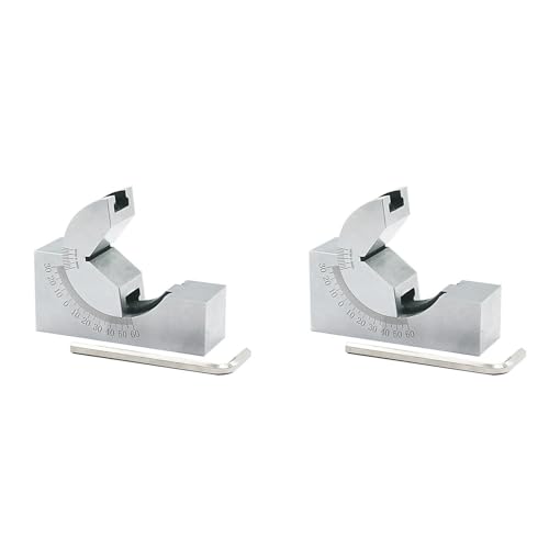 SAROAD 2 x verstellbare Winkellehre Präzisionswinkelkissenlehre Schleifmaschine Fräsmaschine Winkel Polsterblock AP25 V-Typ SAROAD 2 x verstellbare Winkellehre Präzisionswinkelkissenlehre Schleifmaschine Fräsmaschine Winkel Polsterblock AP25 V-Typ von SAROAD