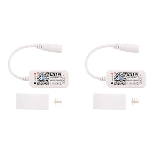 SAROAD 2X RGB LED-Lichtstreifen-Sprachsteuerung Arbeiten Sie mit Alexa und Home, WIFI Wireless Smart Controller von SAROAD