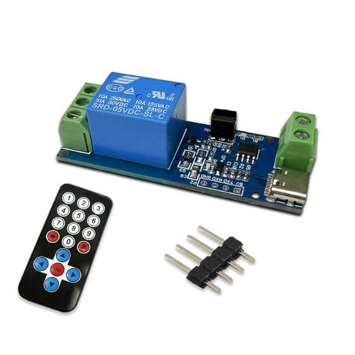 SAROAD Infrarot-Fernbedienungs-Single-Relais-Modul Wie auf Dem PCB+Plastik-Selbstverriegelungs-Gewindeschneidsmodul zu Sehen, Bequemes Portables Utility-Modul. von SAROAD