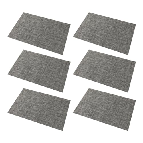SAROAD Tischsets 6er Set Abwaschbar Abwischbar Platzsets für Küchentisch Rutschfeste Tischmatten B Einfache Installation von SAROAD