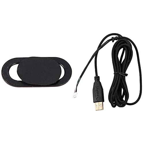 SAROAD USB-Kabel Mäuseleitung für Deathadder Hex Molten 2012 mit Universalschieber-Kamera-Abdeckung von SAROAD