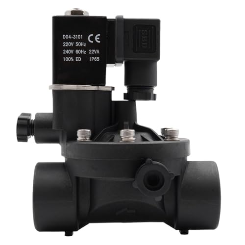 Normally Closed or Open AC220V 2 Way Pilot Operated Plastic Solenoid Valve,Water Valves With Manual Switch And FLow Adjustment.(NPT_DC 12V_NORMALLY OPEN) von SARSSXOKV