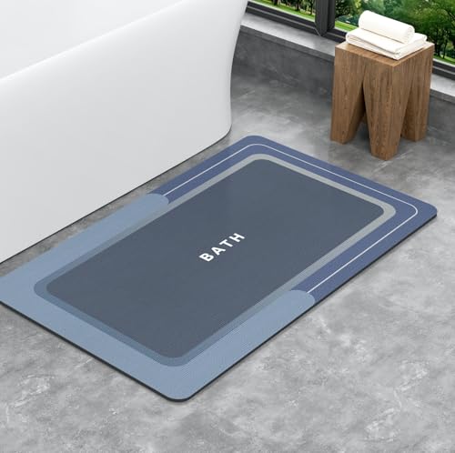 SARTNP Badematte Rutschfester, 40x60cm, Absorbierender Badezimmerteppich, Schnelltrocknende Badematte, Badvorleger rutschfest Waschbar von SARTNP