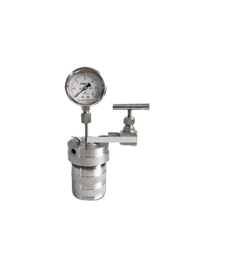 1 Stück 100 ml Autoklav-Reaktorgefäß for die hydrothermale Synthese – 6 MPa Hochdruck-Laborausrüstung mit Einlass-/Auslassmanometer von SASAS