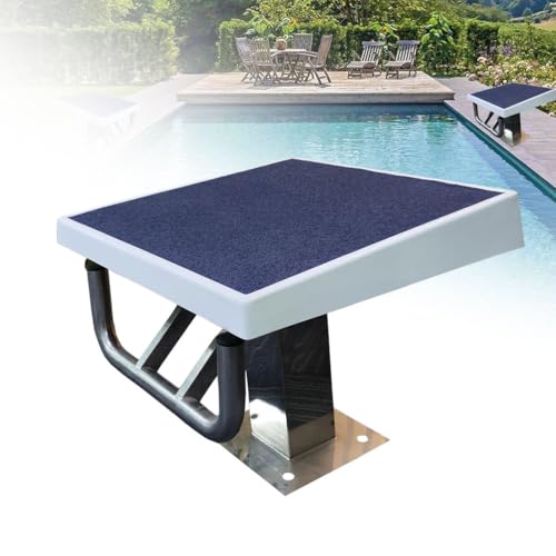 1 Stück 600LB Pool-Sprungbrett - rutschfeste Sprungplattform for den Innen- und Außenbereich, professionelles Training und Wettkämpfe, Blau(Sea Blue) von SASAS