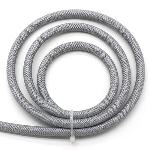 4 mm erweiterbare PET-Kabelhülle – hochdichter geflochtener Kabelschutzmantel for Kabelmanagement und -organisation(Grey,10M) von SASAS