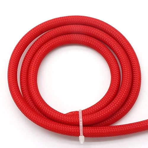 4 mm erweiterbare PET-Kabelhülle – hochdichter geflochtener Kabelschutzmantel for Kabelmanagement und -organisation(Red,50M) von SASAS
