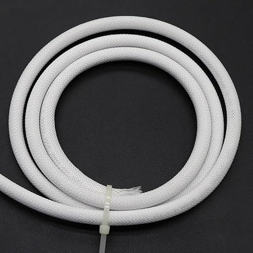 4 mm erweiterbare PET-Kabelhülle – hochdichter geflochtener Kabelschutzmantel for Kabelmanagement und -organisation(White,5M) von SASAS