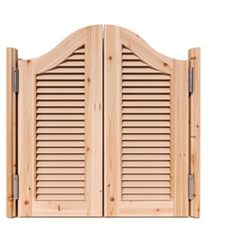 Doppelschwingtüren aus Massivholz | Haustierfreundliche Trennwand for Zuhause und Büro | Verformungssicher | Größenoptionen(W100cmxH90cm(39.4"x35.4")) von SASAS