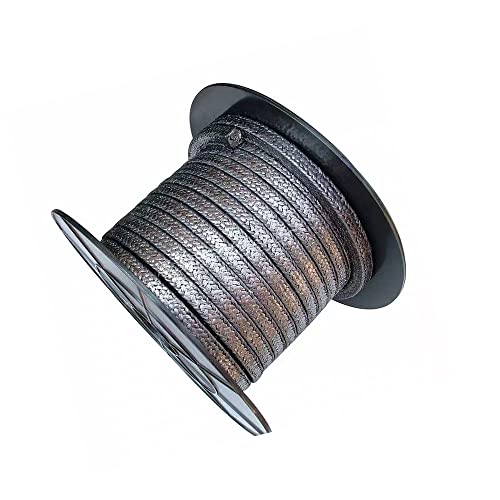 Flexible Graphit-Geflechtpackung for Pumpen und Ventile – 10 x 10 mm und 8 x 8 mm, 2 m Länge, selbstschmierend und chemisch inert(10x10mmx2m) von SASAS