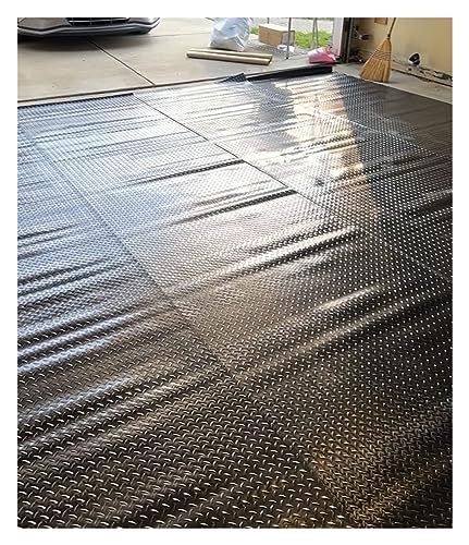 Hochleistungs-Parkmatte aus Gummi in Handelsqualität – 1/8" Dicker Garagenbodenschutz(50X90cm) von SASAS