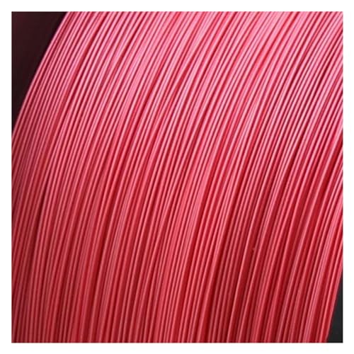 Hochtemperatur-PTFE-Draht UL1423 – 10 m versilbertes Kupfer-Mikrofein-Einzeladerkabel for Elektronik (38–24 AWG)(Red,10 M-34AWG) von SASAS
