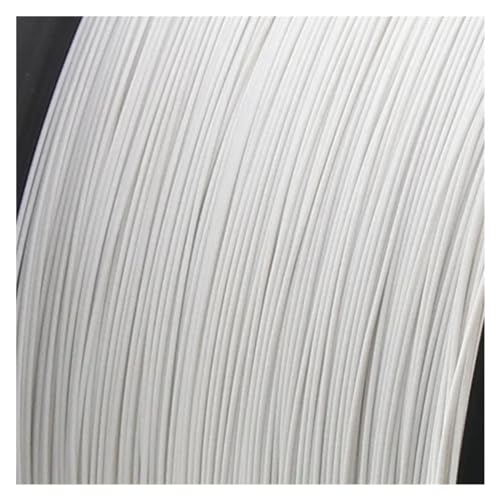 Hochtemperatur-PTFE-Draht UL1423 – 10 m versilbertes Kupfer-Mikrofein-Einzeladerkabel for Elektronik (38–24 AWG)(WHITE,10 M-36AWG) von SASAS