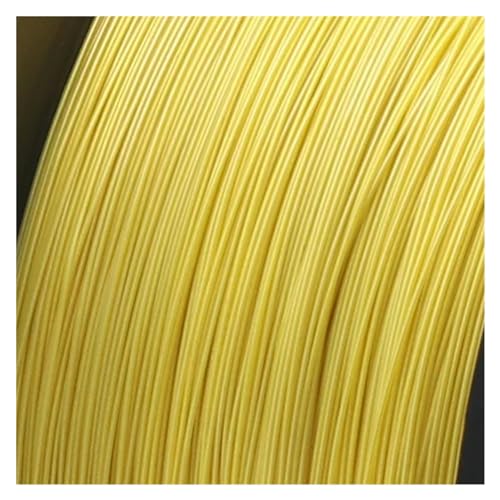 Hochtemperatur-PTFE-Draht UL1423 – 10 m versilbertes Kupfer-Mikrofein-Einzeladerkabel for Elektronik (38–24 AWG)(Yellow,10 M-26AWG) von SASAS