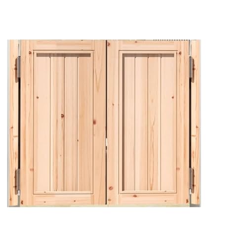 Rustikale Schwingtüren mit automatischer Schließung | Trennwand for Café/Bistro | Robustes Massivholz | Kostenloses Montageset(W70cmxH90cm(27.5"x35.4")) von SASAS