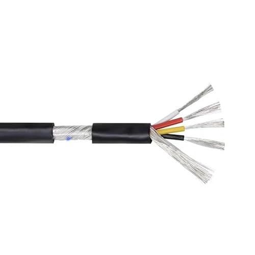 SASAS 10 m 26 AWG UL2547 geschirmtes Kupfer-Audio-Steuerkabel – 2- bis 8-adriges PVC-isoliertes Kopfhörerkabel(GRAY,10M-26AWG (6CORES)) von SASAS