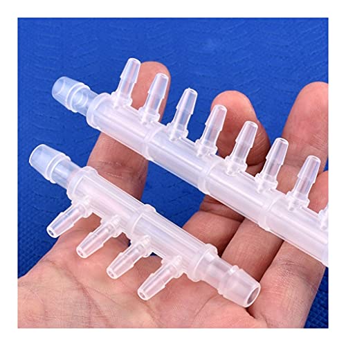 SASAS 6-Wege- und 10-Wege-Schlauchverbinder aus lebensmittelechtem PP – Umsteller for Luftpumpe und Flüssiggas im Aquarium(50 Pieces 8-4mm Side 10-Ways) von SASAS