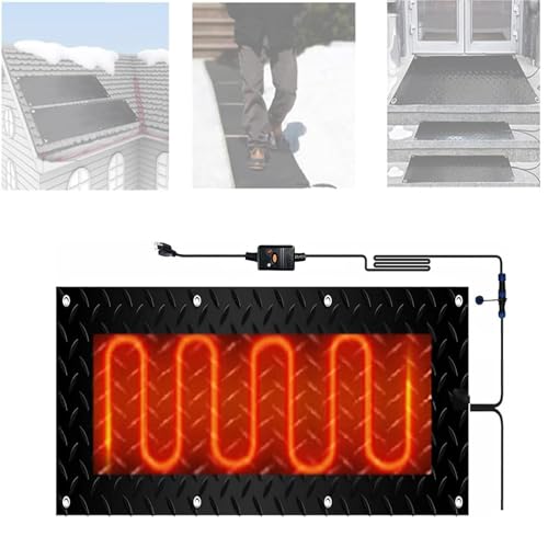 SASAS Schneeschmelzmatten for Außentreppen – Anti-Rutsch-Eisschmelzmatten for Gehwege im Winter – Effiziente Lösung zur Schneeräumung(40x120cmx1Pcs) von SASAS