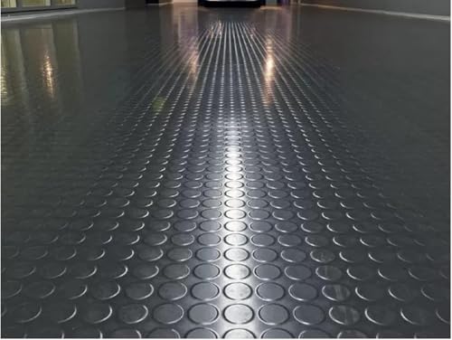 Strapazierfähiger Garagenbodenläufer und Schutzmatte – Wasser- und schmutzabweisend, schwarz, 1/8 Zoll dick, anpassbare Größen(1.2X5m) von SASAS