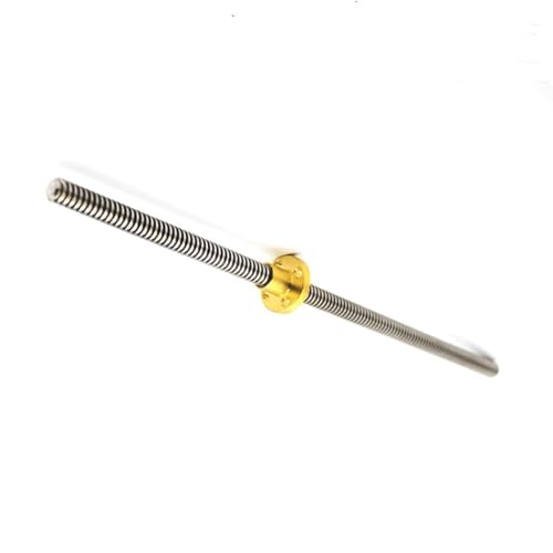 T10-Leitspindel aus Edelstahl 304 mit Messingmutter – 16 mm Steigung, ideal for 3D-Drucker und Linearführungen(450mm with Nut) von SASAS