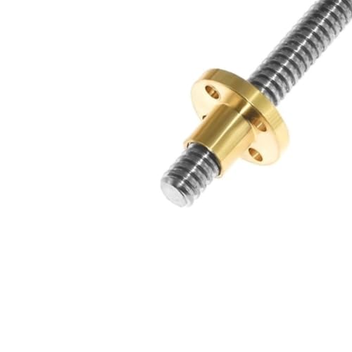 T10-Leitspindel aus Edelstahl 304 mit Messingmutter – 2 mm Steigung, 8 mm Steigung for 3D-Drucker und Linearführungen(700mm with Nut) von SASAS