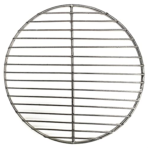 SASAU 304 Edelstahl Runde BBQ Grill Mesh Home Rastnetze Bacon Grill Werkzeug Eisen Netzen Grillzubehör Nicht-Stick BBQ MAT Grid (Color : 24cm Diameter) von SASAU