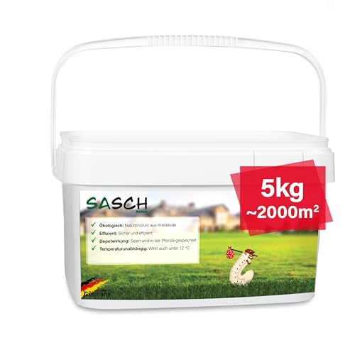 SASCH Selen für 2000m² Kalkdünger mit Selen vertreibt Engerlinge Drahtwürmer Junikäfer Julikäfer Larven Gartenlaubkäfer und Schnaken aus dem Rasen SASCH Selen für 2000m² Kalkdünger mit Selen vertreibt Engerlinge Drahtwürmer Junikäfer Julikäfer Larven Gartenlaubkäfer und Schnaken aus dem Rasen von SASCH