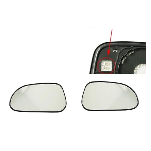 SASFDSG Ersatzspiegelglas Für Buick Für Excelle 2003-2007 Seite Spiegel Glas Reverse Objektiv Rückspiegel Oberfläche Reflektor Glas Umkehrlinse(A Pair Heating) von SASFDSG