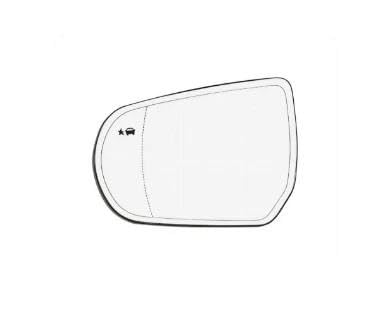 SASFDSG Ersatzspiegelglas Für Cadillac Für CT4 2014-2019 Autoaußenteil Seitenrückspiegellinsen Reflektierende Glaslinse Mit Heizung Umkehrlinse(Blind Left Side) von SASFDSG