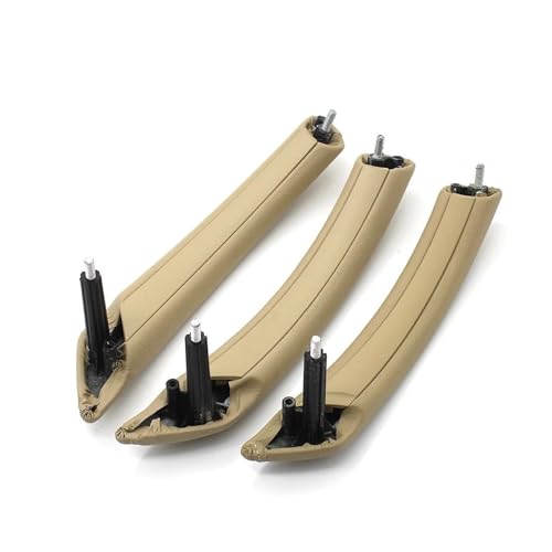 SASFDSG Türinnengriff Auto Beifahrertür Vorne Hinten Pull Griff Montage Set Ersatz Für 5 Serie E60 E61 2006-2010 51416983668 Türgriff Innen(LHD Beige Set) von SASFDSG