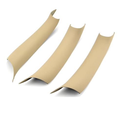 SASFDSG Türinnengriff Auto-Styling-Innenraum-Carbon-Faser-Textur Pull-Schutzabdeckungs-Trim für X5 X6 F15 F16 2014 2015 2016 2017 2018 Türgriff Innen(Beige) von SASFDSG