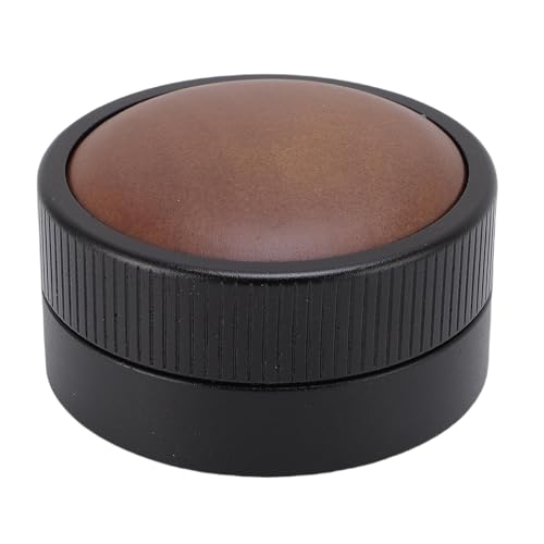 Kaffeestampfer-Verteiler aus Edelstahl mit Walnussholz, Gravi Adaptive Coffee Distribution Leveler Tool, Kaffeepulver-Hammer-Stampfer, für Cafe Home (58MM) von SASKATE