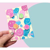 Bunte Smiley Magnete Mit Postkarte von XXxHAPPYSASSYxXX