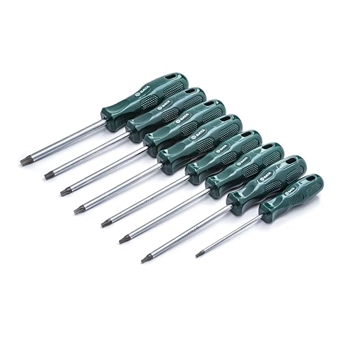 SATA ST09305SJ Schraubendreher, Schraubenzieher Set Torx mit rutschfestem und ergonomischem Griff für hohe Kraftübertragung 8 Tlg. von SATA