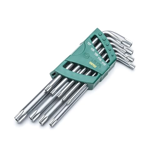 SATA ST09702 Torx Innensechskant Winkelstiftschlüssel und Sternschlüssel Set, 9 Tlg. von SATA