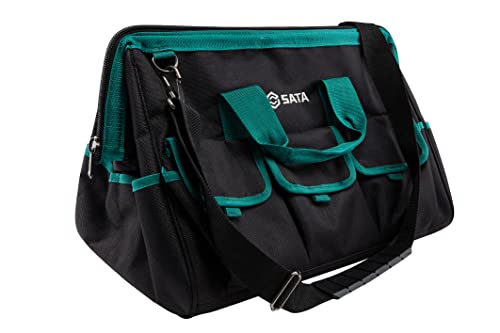 SATA ST95184SC Werkzeugtasche 44x33x33 cm 17"/431,8 mm, Wasserdicht mit Reißverschluss und verstellbarem Schultergurt von SATA