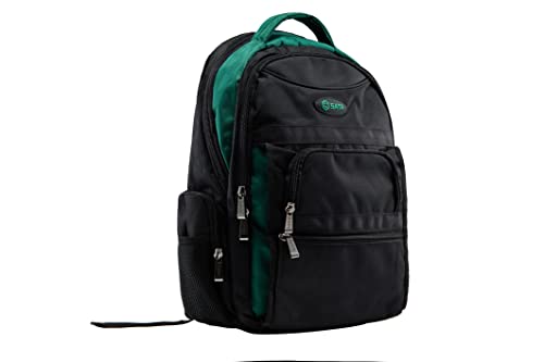 SATA ST95198SC Werkzeugrucksack 35x20x45 cm 17"/431,8 mm, Wasserdicht mit Reißverschluss und Taschen für Werkzeug, Zubehör, Laptop und mehr von SATA