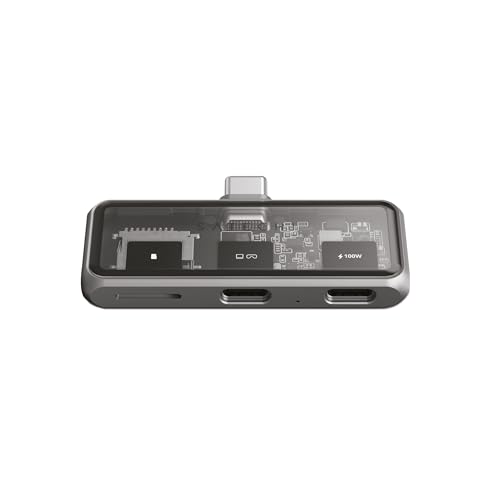SATECHI USB-C Hub Mobile mit 4K HDMI, 100W Pass-Through-Ladung, 10Gbps Datenübertragung, microSD-Kartenleser, 4-in-1 USB-C Adapter für iPad, MacBook, Switch und mehr SATECHI USB-C Hub Mobile mit 4K HDMI, 100W Pass-Through-Ladung, 10Gbps Datenübertragung, microSD-Kartenleser, 4-in-1 USB-C Adapter für iPad, MacBook, Switch und mehr von SATECHI