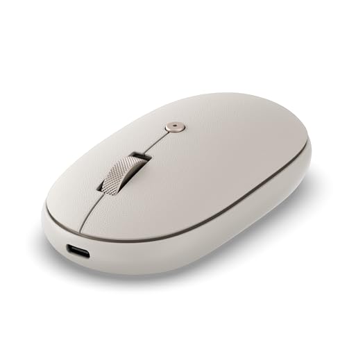SATECHI OntheGo™ Bluetooth Maus mit USB-C wiederaufladbarem Akku, Verbindung mit bis zu 3 Geräten, kompakte und tragbare kabellose Maus für Laptop, Computer, Tablet – Sand/Beige SATECHI OntheGo™ Bluetooth Maus mit USB-C wiederaufladbarem Akku, Verbindung mit bis zu 3 Geräten, kompakte und tragbare kabellose Maus für Laptop, Computer, Tablet – Sand/Beige von SATECHI