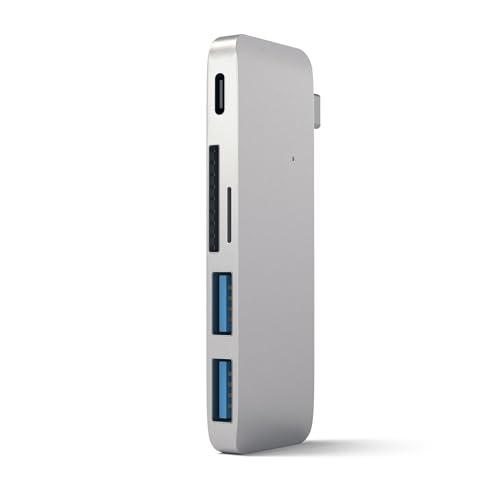SATECHI Aluminium Typ-C USB 3.0 3-in-1 Combo Hub mit USB-C Pass-Through, für M2/M1 MacBook Pro, Air, M2/M1 iPad Pro, Air, M2 Mac mini, iMac M1 (Silber) SATECHI Aluminium Typ-C USB 3.0 3-in-1 Combo Hub mit USB-C Pass-Through, für M2/M1 MacBook Pro, Air, M2/M1 iPad Pro, Air, M2 Mac mini, iMac M1 (Silber) von SATECHI